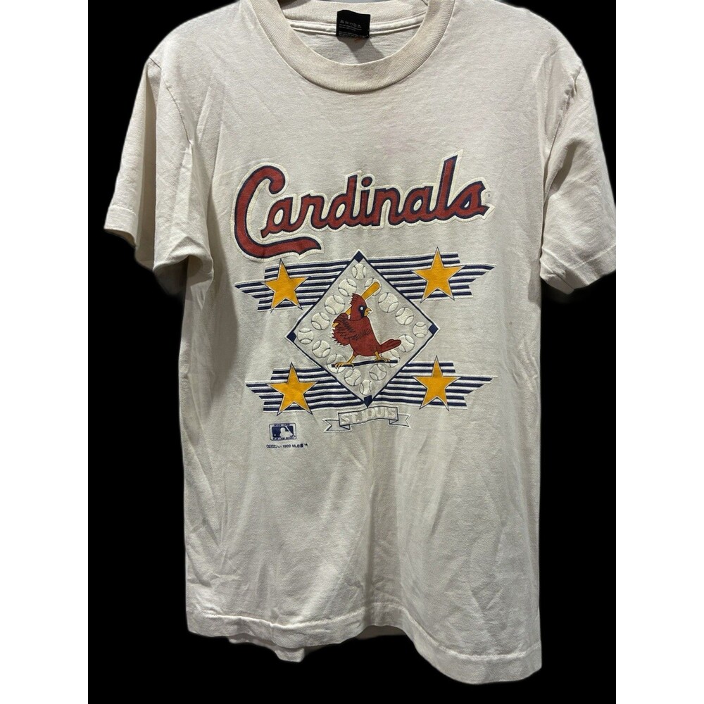 Vintage 1989 St Louis Cardinals TShirt Screen Stars Best MLB USA M Single Stitch